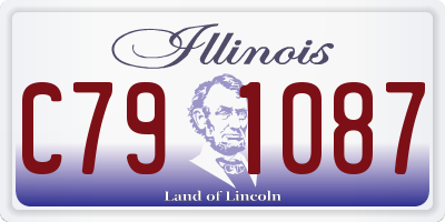 IL license plate C791087