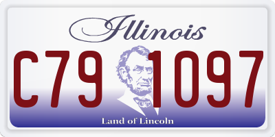 IL license plate C791097
