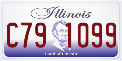 IL license plate C791099