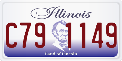 IL license plate C791149