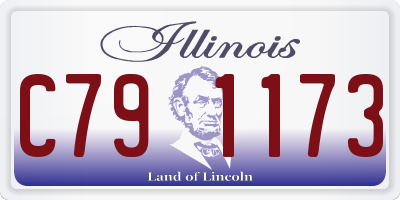 IL license plate C791173