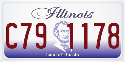 IL license plate C791178