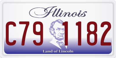IL license plate C791182