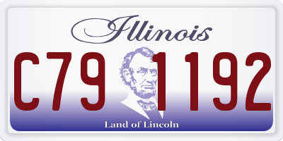 IL license plate C791192
