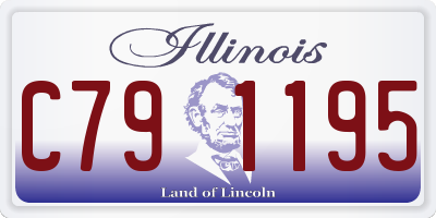 IL license plate C791195