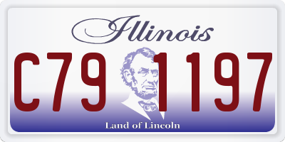 IL license plate C791197