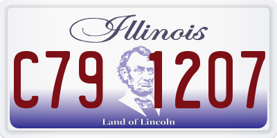 IL license plate C791207