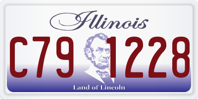 IL license plate C791228
