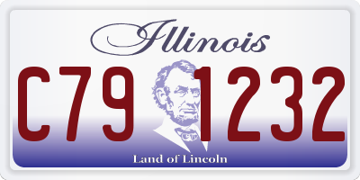 IL license plate C791232