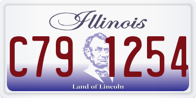 IL license plate C791254