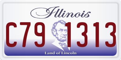IL license plate C791313