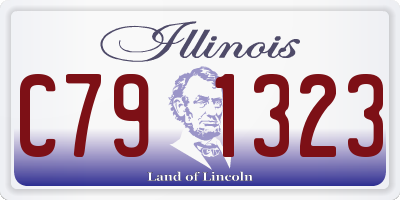 IL license plate C791323