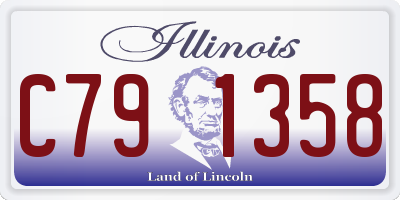 IL license plate C791358