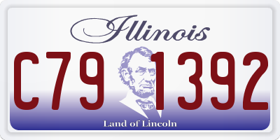 IL license plate C791392