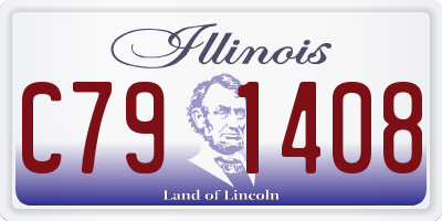 IL license plate C791408