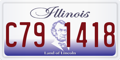 IL license plate C791418