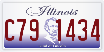 IL license plate C791434