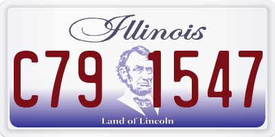 IL license plate C791547