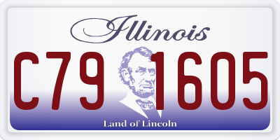 IL license plate C791605