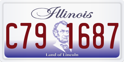 IL license plate C791687
