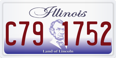 IL license plate C791752