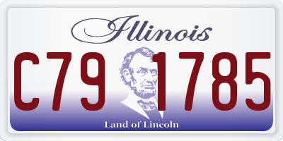 IL license plate C791785
