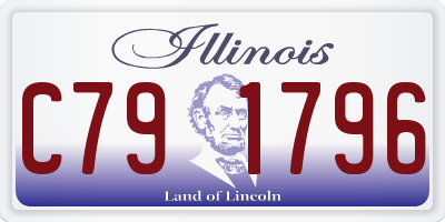 IL license plate C791796