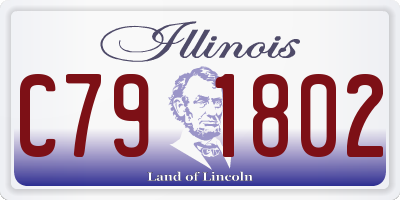 IL license plate C791802