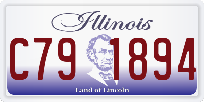 IL license plate C791894