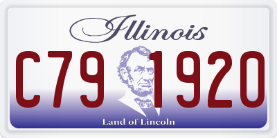 IL license plate C791920
