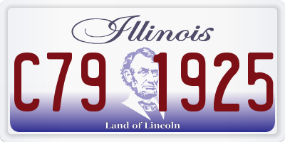 IL license plate C791925