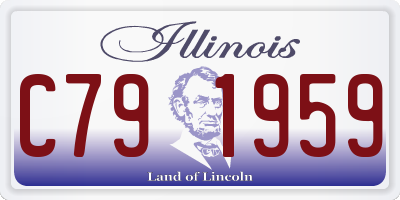 IL license plate C791959