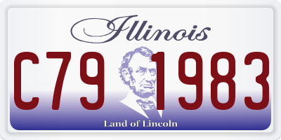 IL license plate C791983
