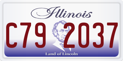 IL license plate C792037