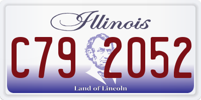 IL license plate C792052