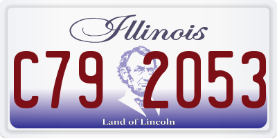 IL license plate C792053