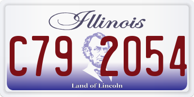IL license plate C792054