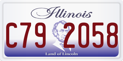 IL license plate C792058