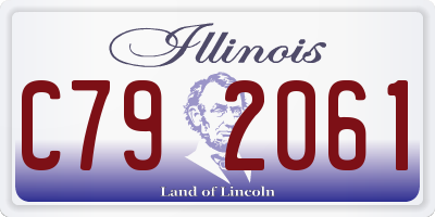 IL license plate C792061