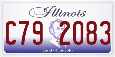 IL license plate C792083