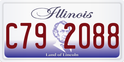 IL license plate C792088