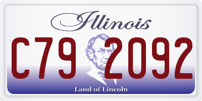 IL license plate C792092