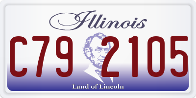 IL license plate C792105
