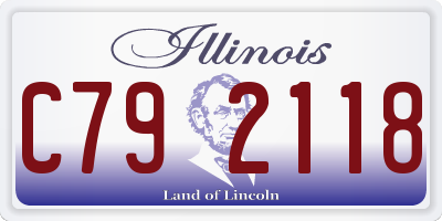 IL license plate C792118