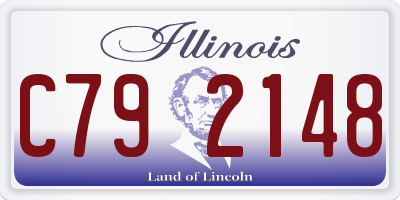 IL license plate C792148