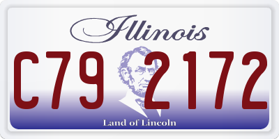 IL license plate C792172