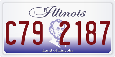 IL license plate C792187