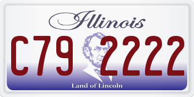 IL license plate C792222