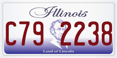 IL license plate C792238