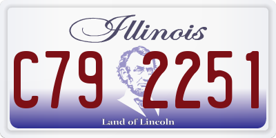 IL license plate C792251